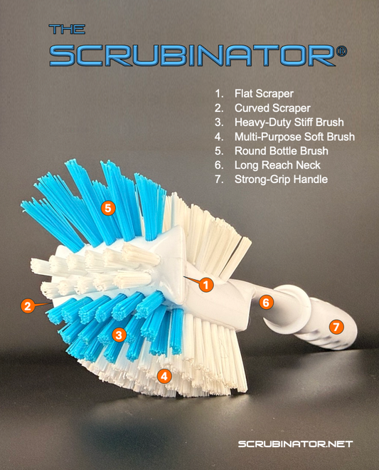 Scrubinator Gray, 1 Brush
